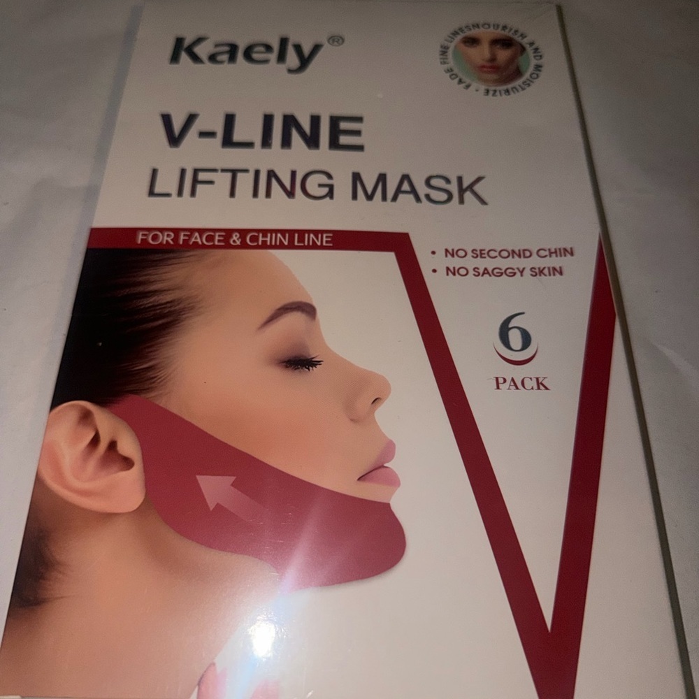 V-Line Lifting Mask for Face & Chin - Pink (6 Pack)